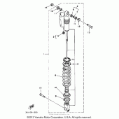 Схема вузла: Rear shocks Yamaha WR250 WR250Z