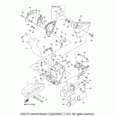 Схема вузла: Бічна кришка Yamaha XVS950 Bolt C-Spec
