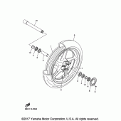 Схема узла: Переднее колесо Yamaha FZ10/ MTN1000 FZ-10