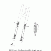 Схема узла: Опционные детали подвески Yamaha YZ450F YZ450FX