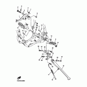 Схема узла: Подножки и Подставка Yamaha WR450F