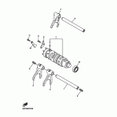 Схема вузла: Вал перемикання Yamaha YZF-R6/YZF600 R6