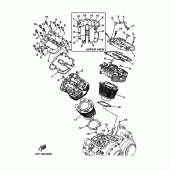 Схема вузла: Циліндр Yamaha XV1900 Raider S