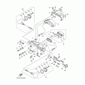 Схема узла: Задний фонарь (Стоп-сигнал) Yamaha XV1700 Road Star Warrior