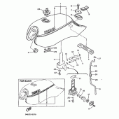 Схема узла: Топливный бак Yamaha XJ900 Diversion