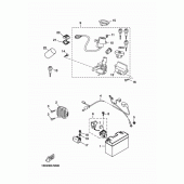 Схема вузла: Електроустаткування 1 Yamaha YP400