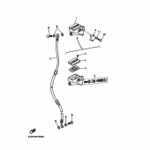 Схема узла: Передний тормозной цилиндр Yamaha XV535 Virago