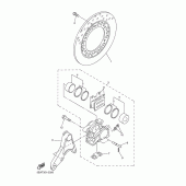 Схема узла: Etrier de frein ar Yamaha XJR1300