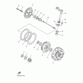Схема вузла: Зчеплення Yamaha WR400F