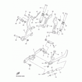 Схема узла: Подножки и Подставка Yamaha XVS950 SCR950