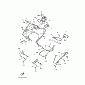 Схема узла: Облицовочные элементы Yamaha XP500 T-MAX