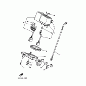 Схема узла: Панель приборов Yamaha XT225 Serow