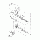 Схема узла: Привод стартера Yamaha YZ426F