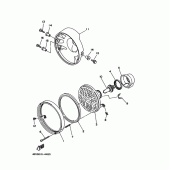 Схема вузла: Фари 1 (4GY3/4GY5/4WA1) Yamaha TT250R RAID