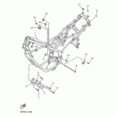 Схема вузла: Рама Yamaha XJ600 Diversion (S-TYPE)