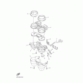 Схема вузла: Панель приладів Yamaha XJR1300