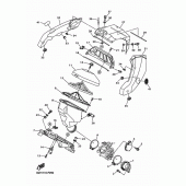 Схема вузла: Впускна система Yamaha YZ250 YZ250FX