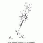 Схема вузла: Рульовий механізм Yamaha XVS950 V-Star Tourer