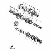 Схема вузла: Трансмісія Yamaha XTZ660 Tenere