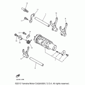 Схема узла: Копирный вал и Вилки Yamaha YZF600R Thundercat