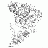 Схема узла: Впускная система Yamaha XT600 XT600