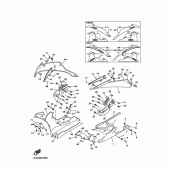 Схема узла: Облицовочные элементы 2 Yamaha YZF-R6/ YZF600 R6