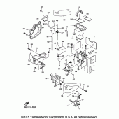 Схема вузла: Бічна кришка Yamaha XVS1300 Stryker