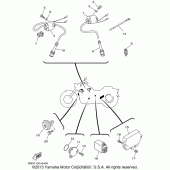 Схема вузла: Електроустаткування (2) Yamaha XVS650 V-Star Classic