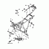 Схема вузла: Рама Yamaha TW200