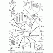 Схема узла: Электрооборудование (2) Yamaha XV1600 Road Star Silverado