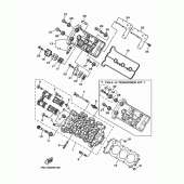 Схема вузла: Головка циліндра Yamaha MT09/MTN850 MT-09 Tracer