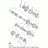 Схема узла: Трансмиссия Yamaha XVZ1300 Venture Royale