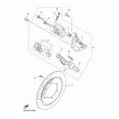 Схема вузла: Переднє гальмо Yamaha XVS400 Drag Star Classic