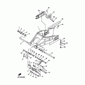Схема вузла: Задній важіль та підвіска Yamaha YZF-R7 R7