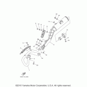 Схема вузла: Вихлопна система Yamaha TW200