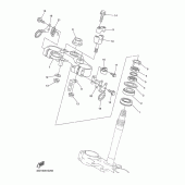 Схема вузла: Рульовий механізм Yamaha WR250 WR250X