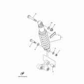 Схема вузла: Задня підвіска Yamaha XG250 TRICKER