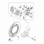 Схема вузла: Переднє гальмо Yamaha WR250 WR250F