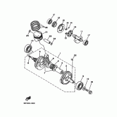 Схема вузла: Колінчастий вал і поршень Yamaha TT-R250 TT-R250