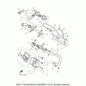 Схема вузла: Водяний насос Yamaha YZF600R Thundercat
