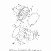 Схема вузла: Кришки картера (1) Yamaha TTR125 TT-R125