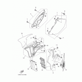 Схема вузла: Бічна кришка Yamaha YZ125