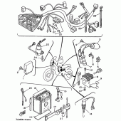 Схема узла: Elektrische ausrustung 1 Yamaha XTZ750 Super Tenere