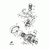 Схема вузла: Впускна система Yamaha XV125 Virago