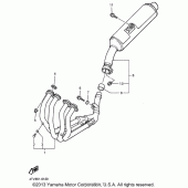 Схема вузла: Вихлопна система Yamaha YZF600R Thundercat