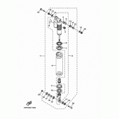 Схема вузла: Задня підвіска Yamaha YZ125