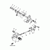 Схема вузла: Вал перемикання Yamaha XVS1100 Drag Star