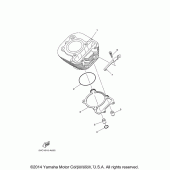 Схема вузла: Циліндр Yamaha TW200
