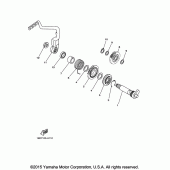 Схема вузла: Привід стартера Yamaha TTR125 TT-R125