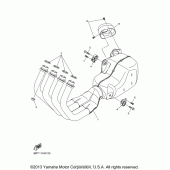 Схема узла: Выхлопная система Yamaha FZ6 FZ6R